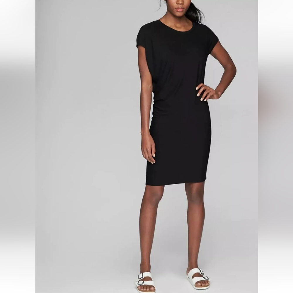 Athleta Draped Crew Dress